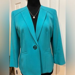 Kasper Turquoise 8 Petite Blazer